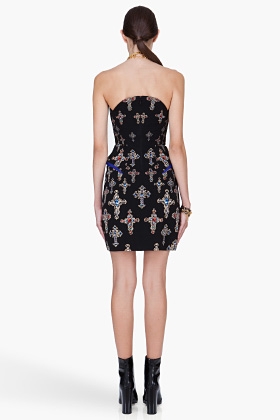 Versace Black Silk Cocktail Dress - Image 2