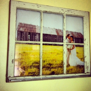 Vintage Window Pane Picture Frame