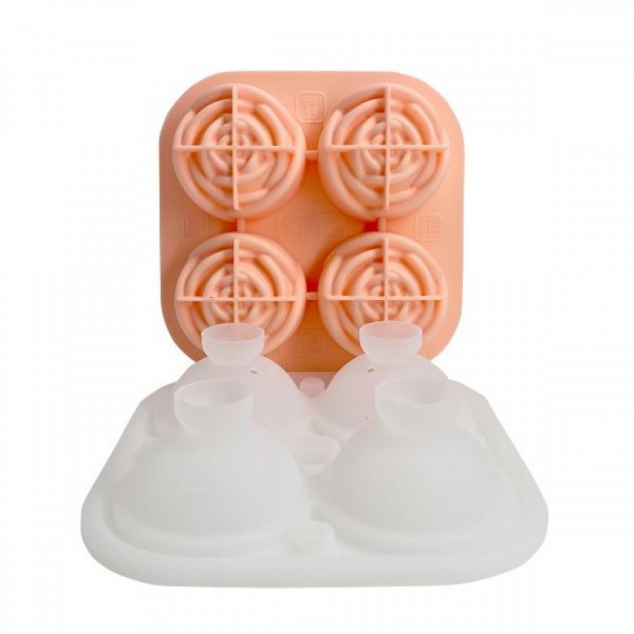Water-Proof Food Grade Silicone Rose-Shaped Whisky Ice Mold Maker - Image 3