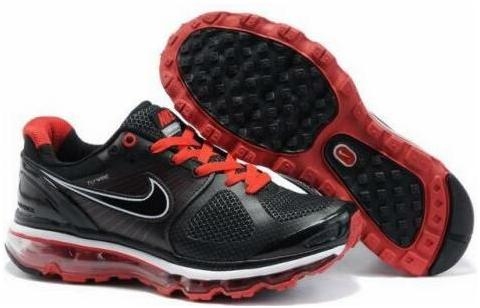 Womens Nike Air Max 2009 Black Red Shoes