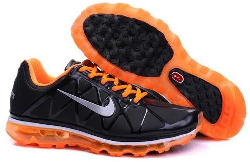 Womens Nike Air Max 2011 Leather Black Orange 429889008