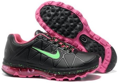 Womens Nike Air Max 2011 Leather Black Pink Green 429890042