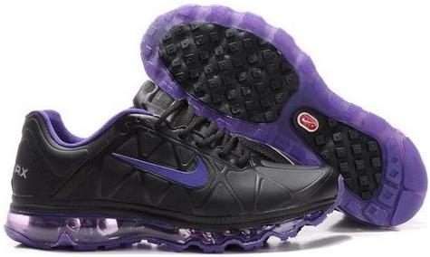 Womens Nike Air Max 2011 Leather Black Purple 429889007