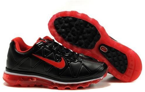 Womens Nike Air Max 2011 Leather Black Red 429889006