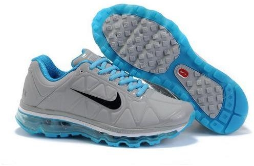 Womens Nike Air Max 2011 Leather Grey Blue Black 429889004