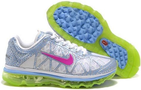 Womens Nike Air Max 2011 Mesh Blue pink White Green