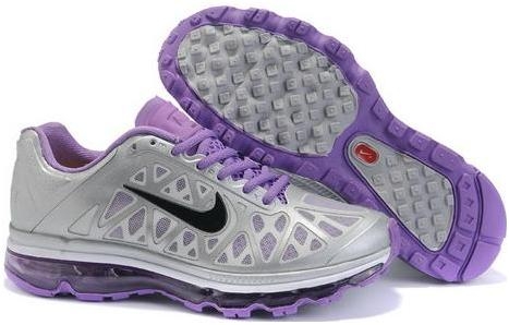 Womens Nike Air Max 2011 Mesh Grey Black Purple 434875057