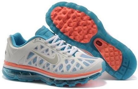 Womens Nike Air Max 2011 Mesh White Orange Blue 431875101