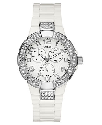 Womens white Guess watch