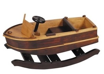 Wooden Rocking Boat Toy