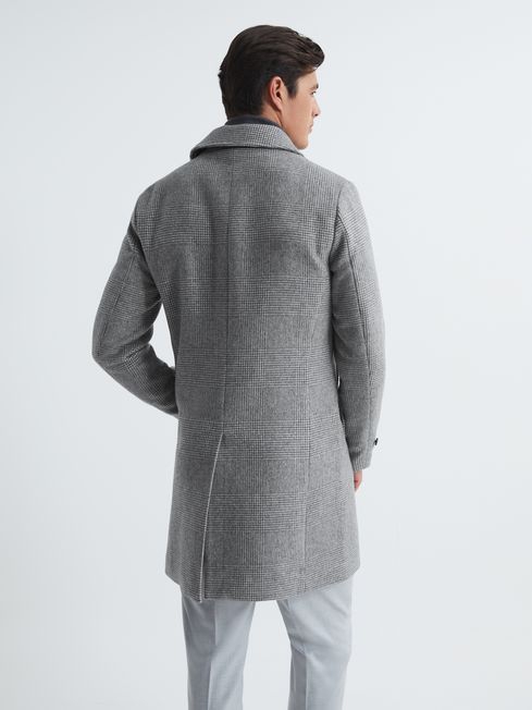 Wool Blend Check Epsom Overcoat - Image 3