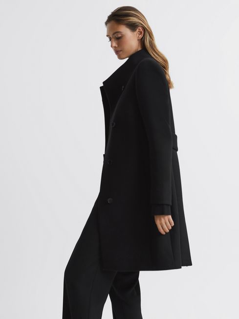 Wool-blend Mid Length Coat - Image 2