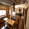 A well thought out kitchen with smart but rustic ideas