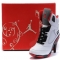 Air Jordan 5 High Heels Women Red White - Jordan 5 High Heels