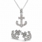 Anchor necklace & earrings - My style