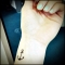 Anchor wrist tattoo