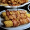 Bacon wrapped corncobs - Bacon makes it better