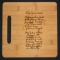 Bamboo Cutting Board with Laser Engraved Recipe - Gift ideas