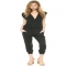 Black Drape Front Jumpsuit from Splendid - Clothing, Shoes & Accessories