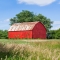 Brilliant Red Barn by Kenneth Keifer