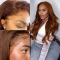 Brown Hair Lace Front Wigs Body Wave -Ashimary Hair - Party ideas