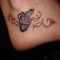 Butterfly Foot Tattoo