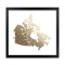 Canada Map Foil Stamped Wall Art - Art for home and cottage