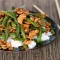 Chinese Green Beans with Ground Turkey over Rice - Cooking