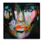 Colorful People Face Oil Painting - Free Shipping - People Paintings