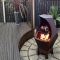 Decahedron Fire Pit with removable grill - Backyard ideas