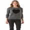 Elizabeth and James Heart Intarsia Pullover  - Fave Clothing & Fashion Accessories