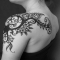 Floral back & shoulder tattoo - Tattoos