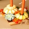 Gourds & candle thanksgiving centerpiece - Decor for Thanksgiving
