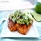 Grilled Salmon with Avocado Salsa - Cooking