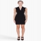 Helmut Lang Black Leather Paneled Dress - Dresses