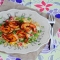 Jerk Shrimp with Caribbean Quinoa - Cooking