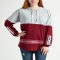 Justify Love Hooded Color Block Sweeper Top - Comfy Clothes 