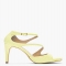 Lime Green Snakeskin Jujette Heeled Sandals - Fave Clothing, Shoes & Accessories