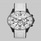 Marc Jacobs Rubber-Wrapped Stainless Steel Bracelet Watch