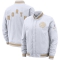 Men's Toronto Raptors Nike White City Edition Courtside Full-Zip Bomber Jacket - Sports Apparel