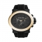 Michael Kors Oversized Dylan Silicone Golden Chronograph Watch, Black - Watches