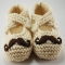 Mustache Baby Booties - For the kids