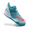 NBA Kobe Bryant 8 System Mambacurial White and Orange and Turquoise/Blue Mens Shoes
