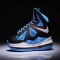 Nike Basketball Shoes with White Pink and Black Blue