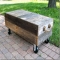 Outdoor Factory Cart Coffee Table - Backyard Ideas