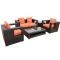 Outdoor Rattan Wicker Sectional Loveseat Sofa Set - Outdoor Furniture