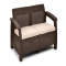 Outdoor wicker love seat - Outdoor Furniture