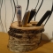 Pen holder office equipment Wooden birch READY TO SHIP - So hot!