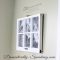 Photo display with old window  - Home decoration