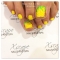 Pineapple toenail design